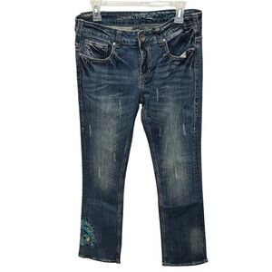 Cowgirl Tuff Autumn Breeze Boot Cut Jeans Women's Size 31x33 Blue Denim